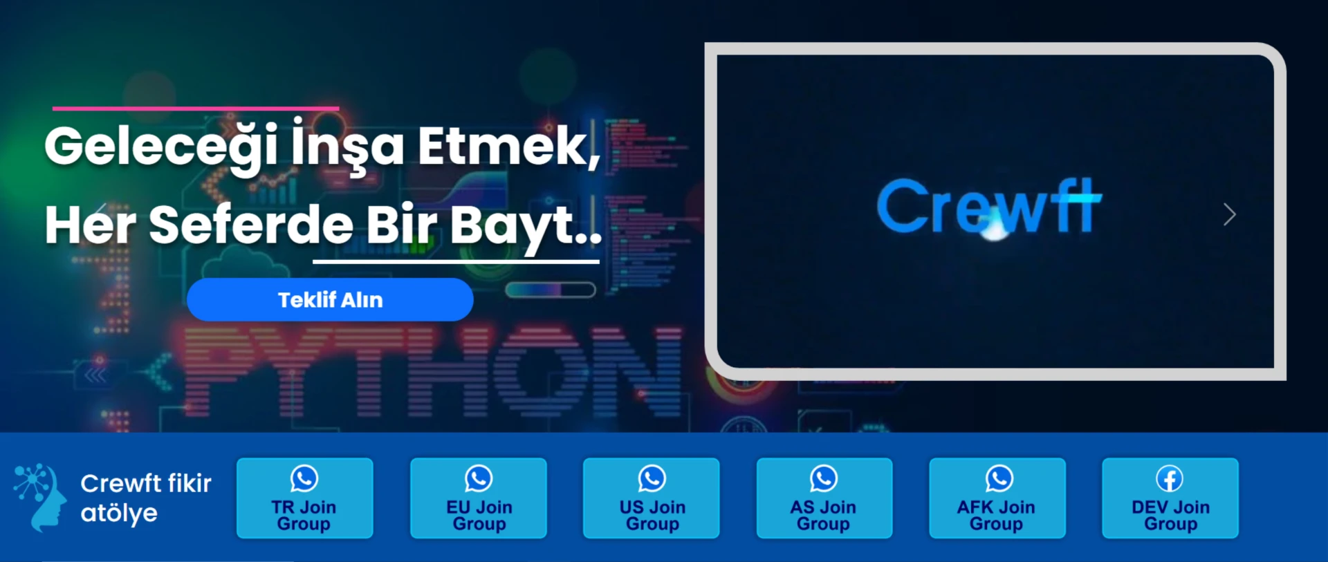 Crewft Technology: Software & R&D Process Management Center